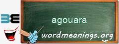 WordMeaning blackboard for agouara